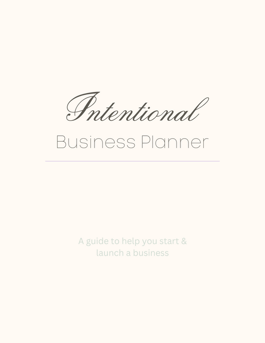 Intentional Business Planner